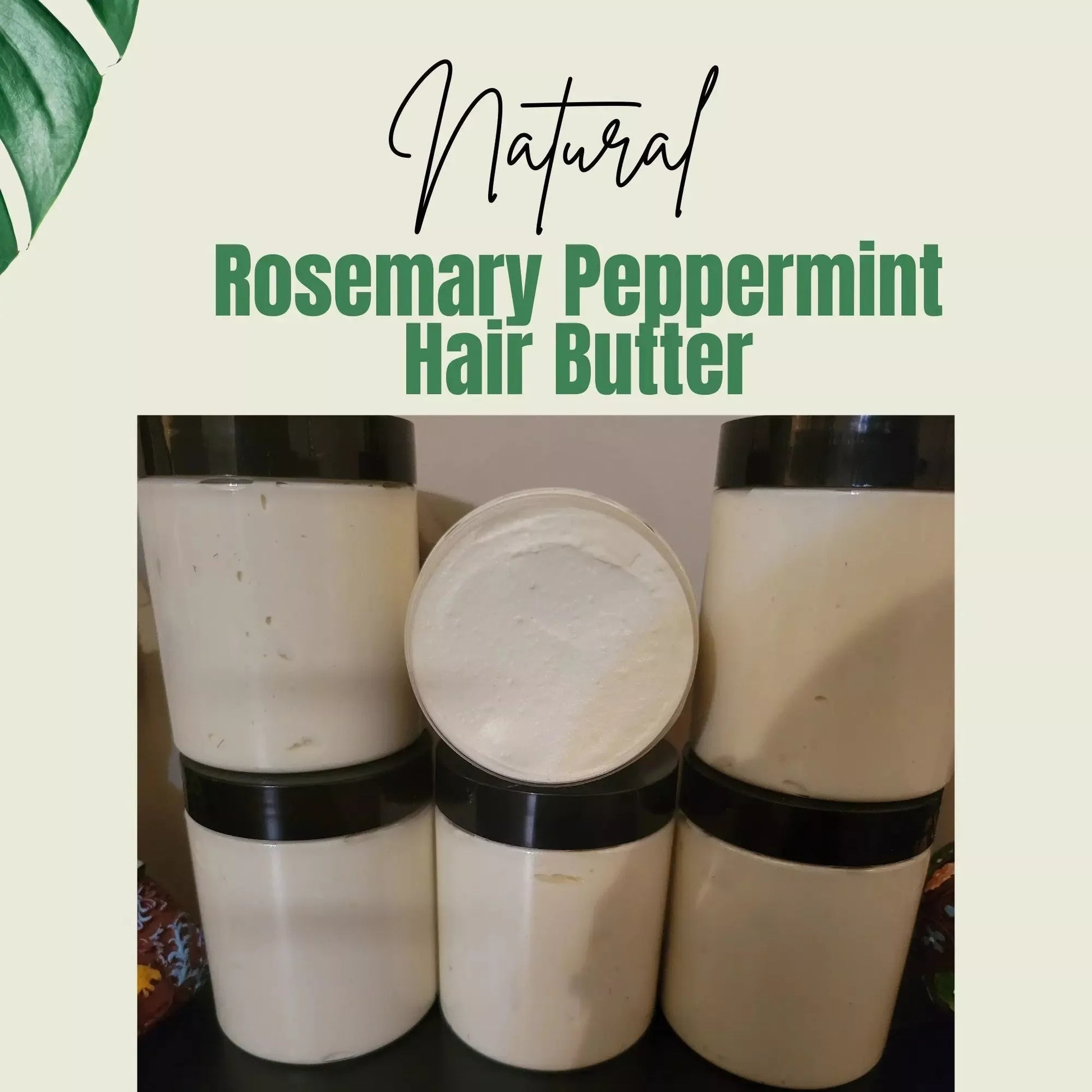 Rosemary Peppermint Hair Butter - Godiva Oya Bey