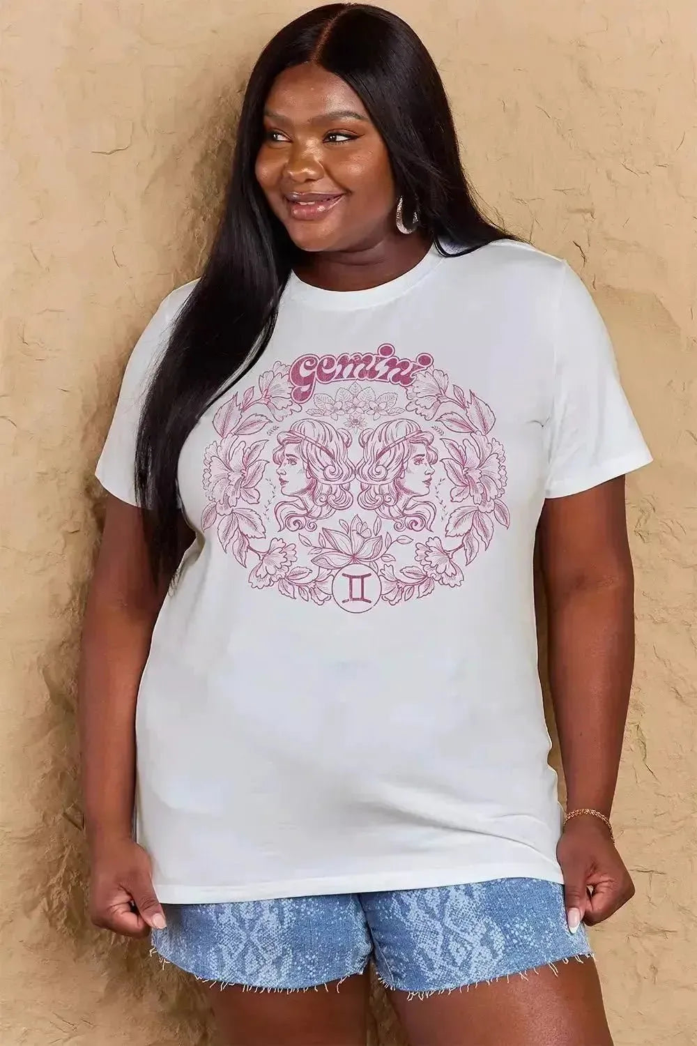Simply Love Full Size GEMINI Graphic T-Shirt - Godiva Oya Bey
