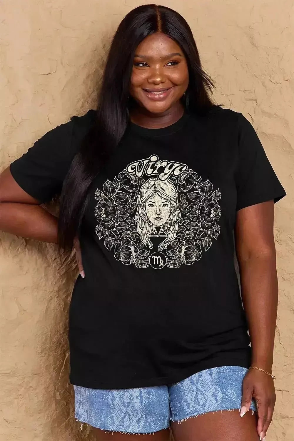 Simply Love Full Size VIRGO Graphic T-Shirt - Godiva Oya Bey