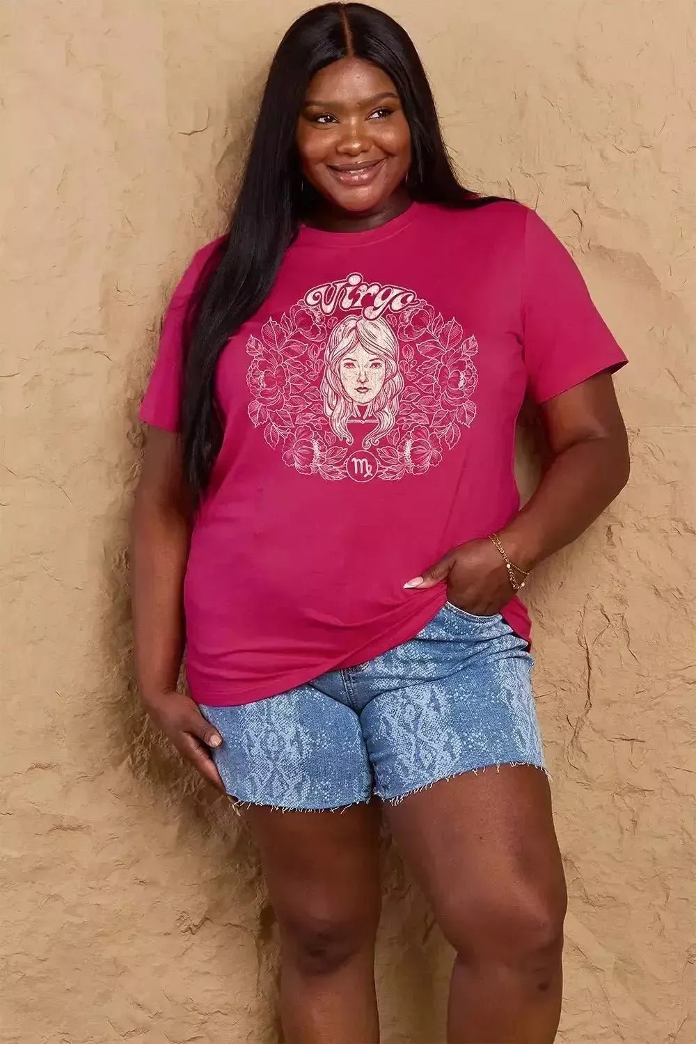 Simply Love Full Size VIRGO Graphic T-Shirt - Godiva Oya Bey