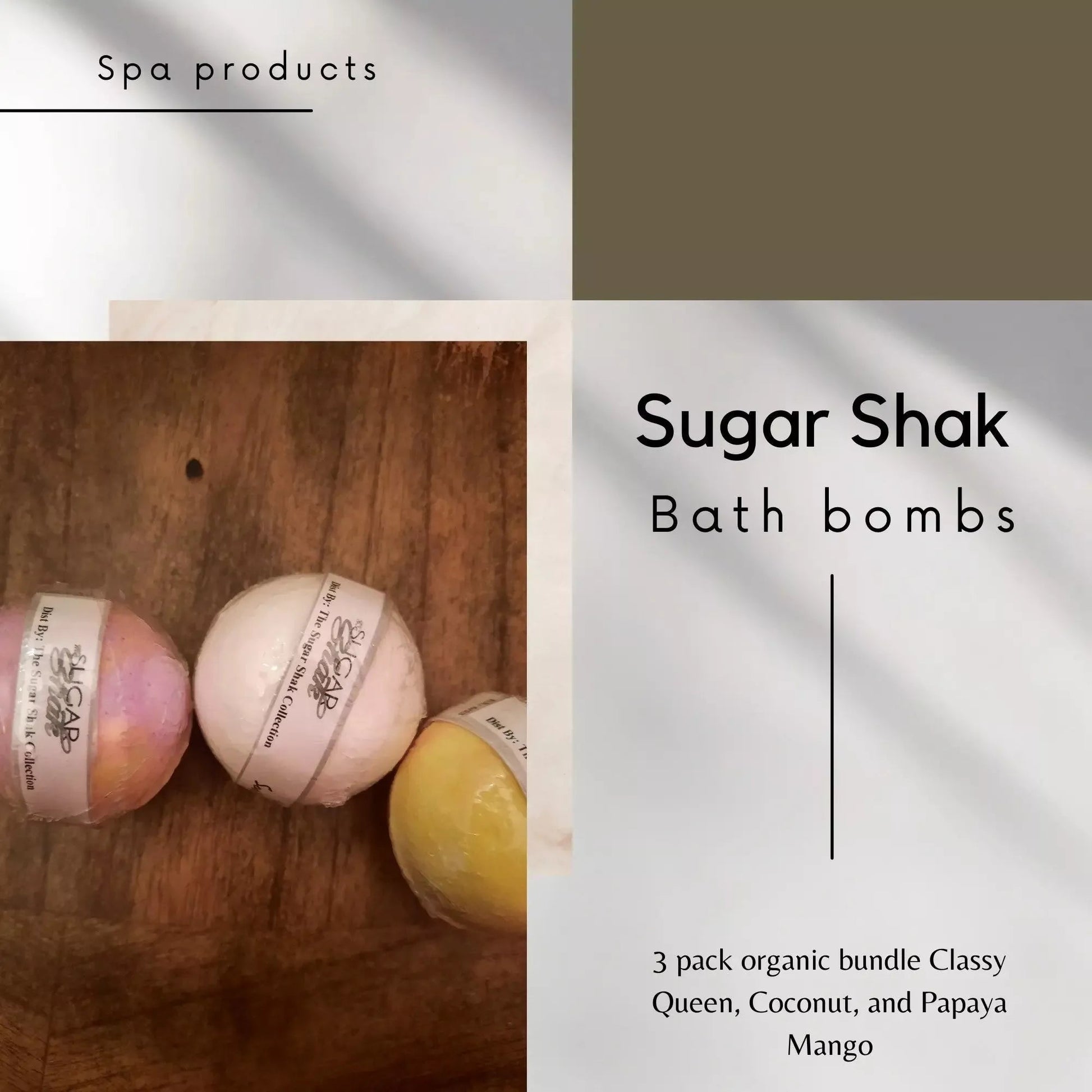 Sugar Shak Bath Bombs - Godiva Oya Bey