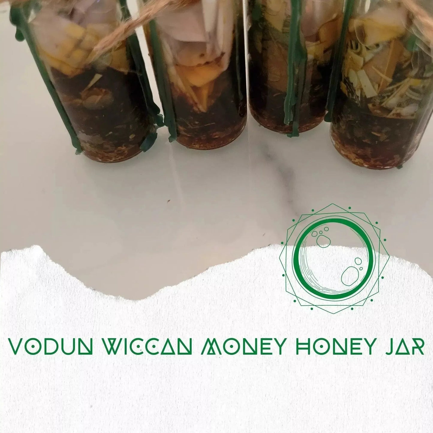 Vodun Wiccan Money Honey Jar - Godiva Oya Bey